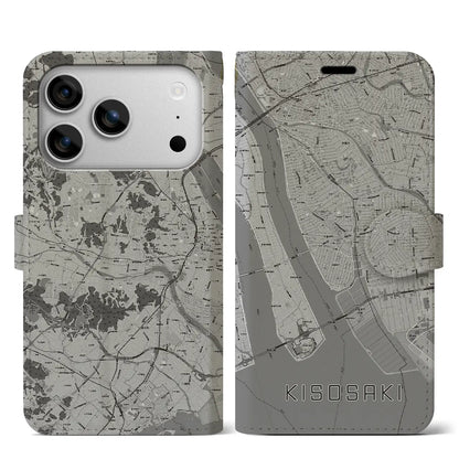 【木曽岬（三重県）】地図柄iPhoneケース（手帳タイプ）