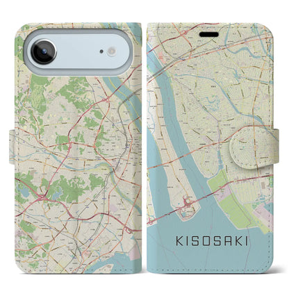 【木曽岬（三重県）】地図柄iPhoneケース（手帳タイプ）