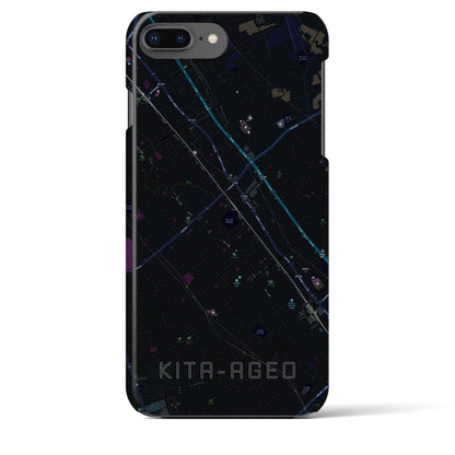 【北上尾（埼玉県）】地図柄iPhoneケース（バックカバータイプ）