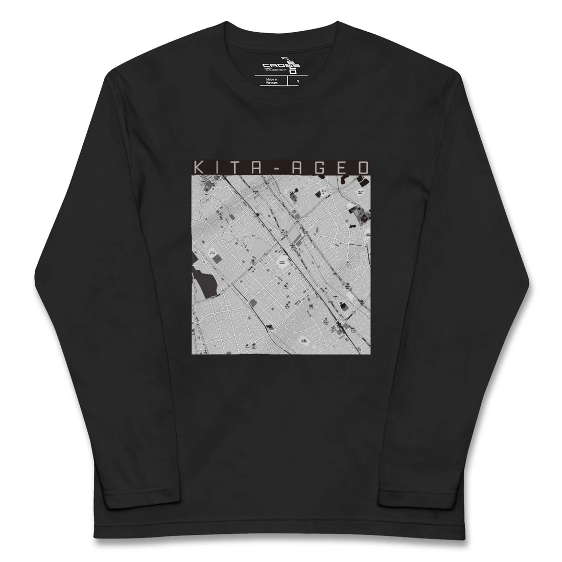 【北上尾(埼玉県)】地図柄ロングスリーブTシャツ
