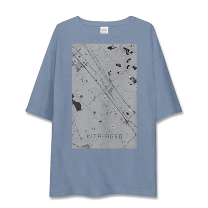 【北上尾（埼玉県）】地図柄ビッグシルエットTシャツ