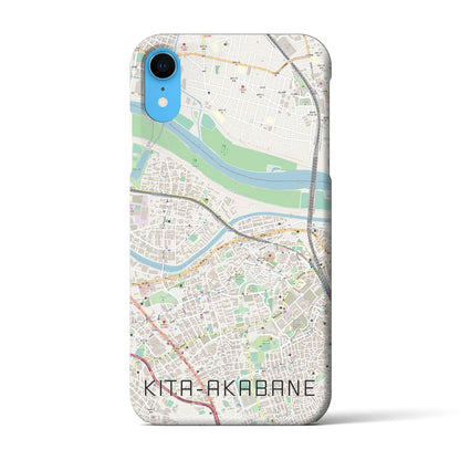 【北赤羽（東京都）】地図柄iPhoneケース（バックカバータイプ）