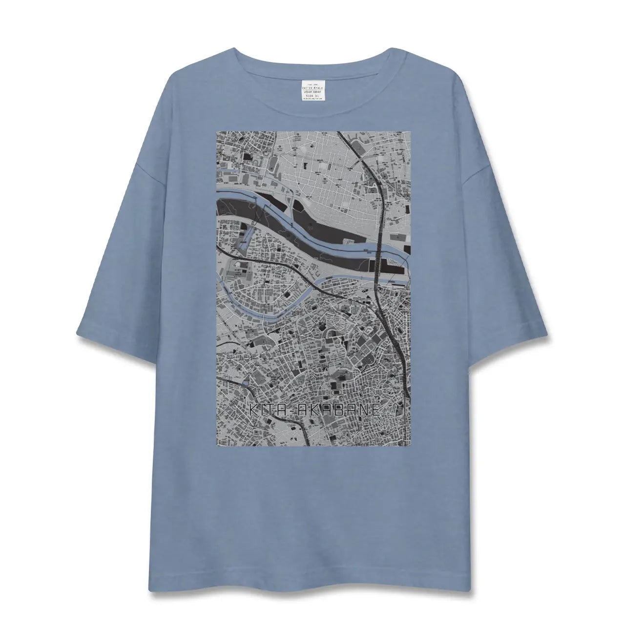 【北赤羽（東京都）】地図柄ビッグシルエットTシャツ