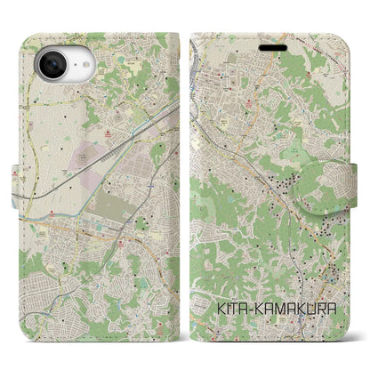 【北鎌倉（神奈川県）】地図柄iPhoneケース（手帳タイプ）