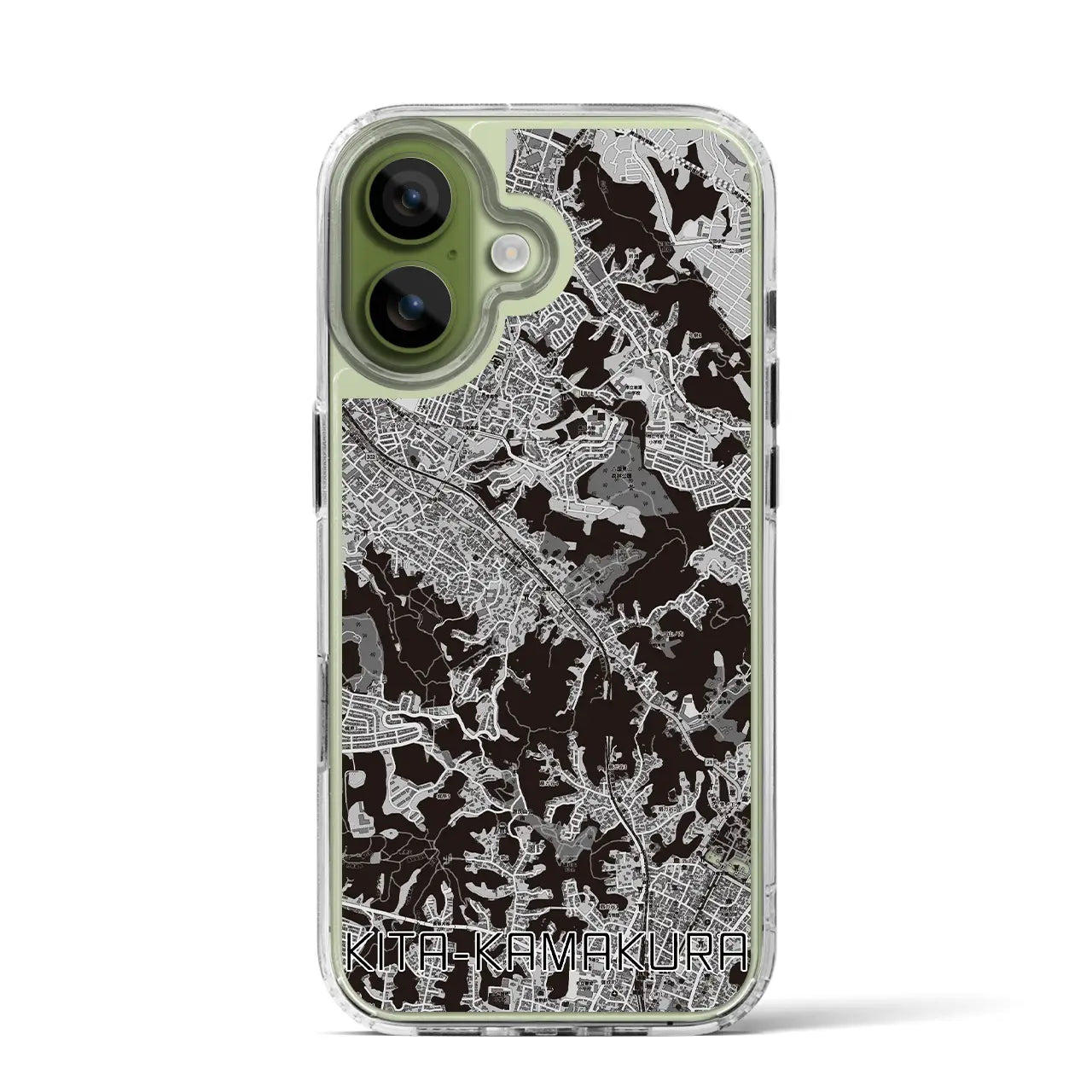 【北鎌倉（神奈川県）】地図柄iPhoneケース（MagSafeタイプ）