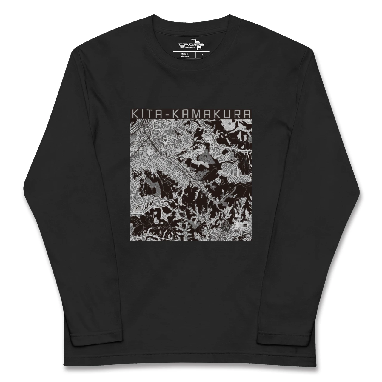 【北鎌倉（神奈川県）】地図柄ロングスリーブTシャツ