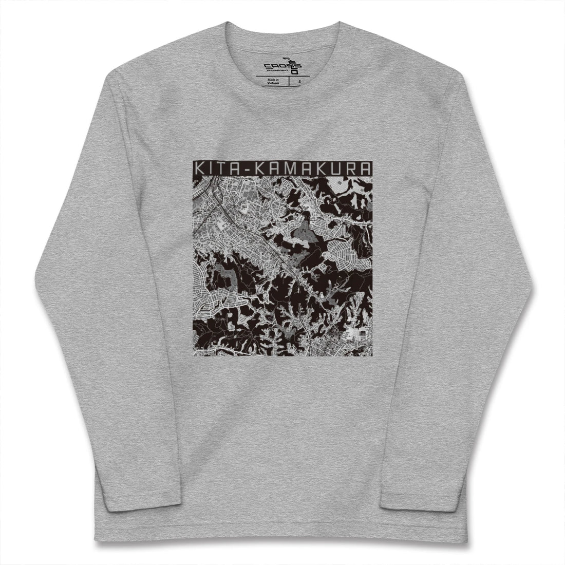 【北鎌倉（神奈川県）】地図柄ロングスリーブTシャツ