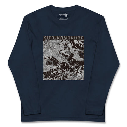 【北鎌倉（神奈川県）】地図柄ロングスリーブTシャツ