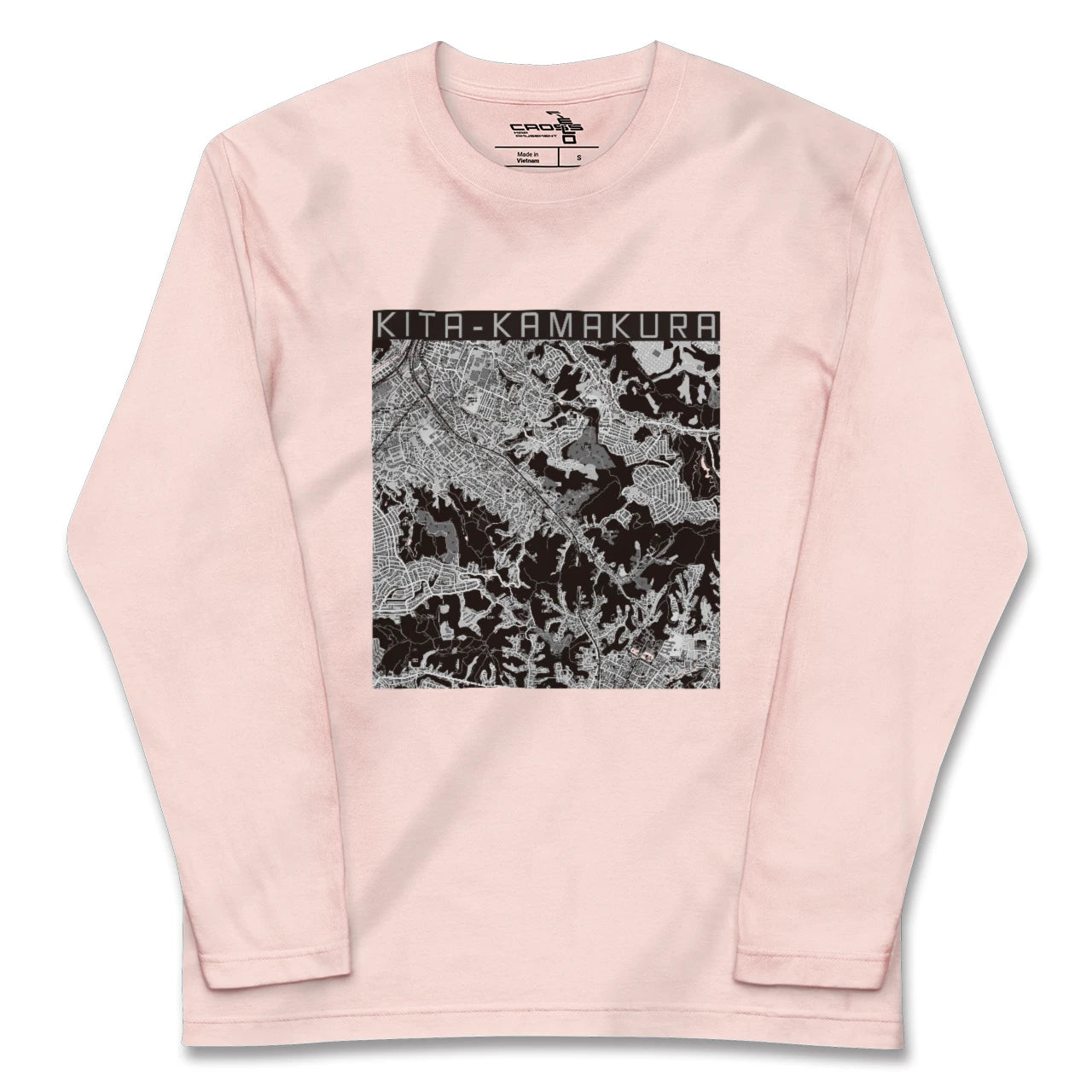 【北鎌倉（神奈川県）】地図柄ロングスリーブTシャツ