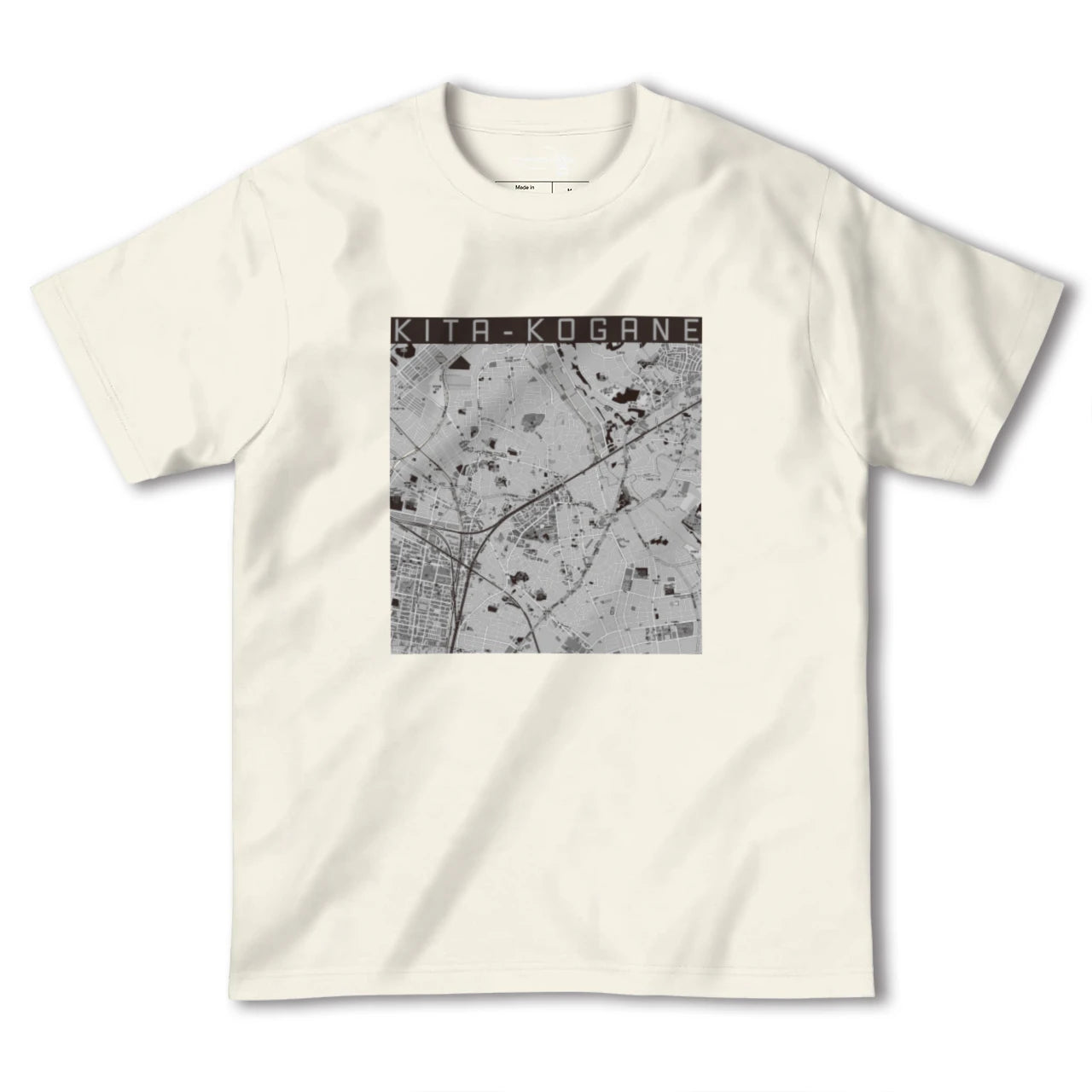 【北小金（千葉県）】地図柄ヘビーウェイトTシャツ