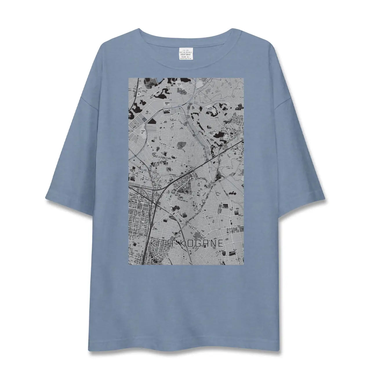 【北小金（千葉県）】地図柄ビッグシルエットTシャツ