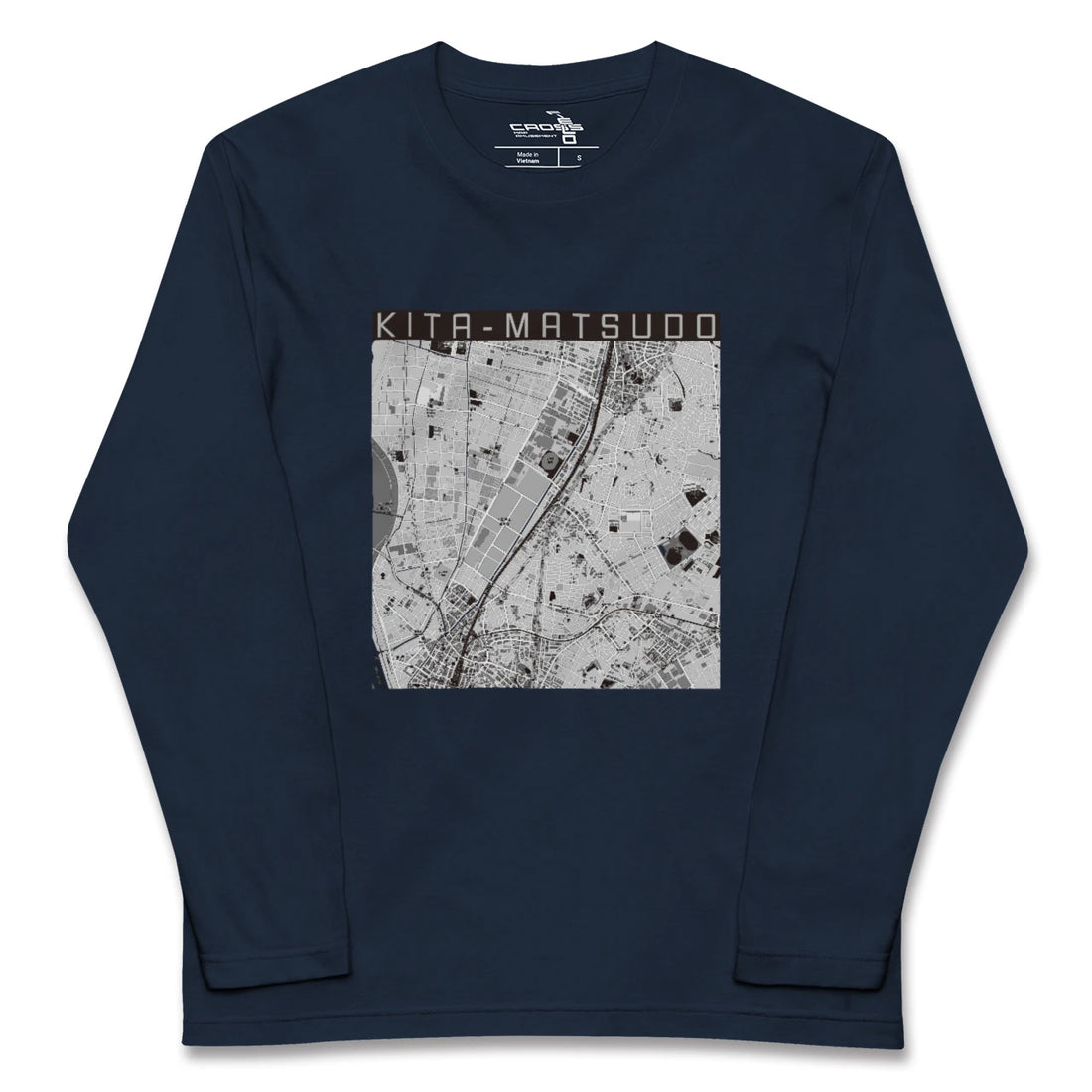 【北松戸(千葉県)】地図柄ロングスリーブTシャツ