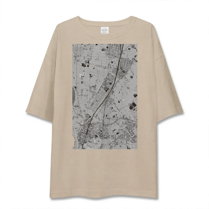 【北松戸（千葉県）】地図柄ビッグシルエットTシャツ