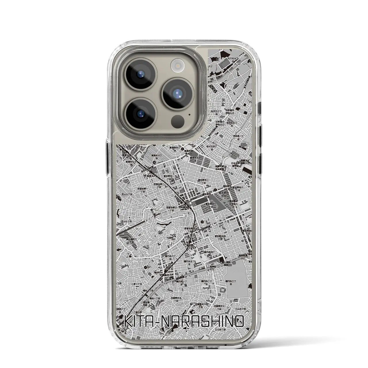 【北習志野（千葉県）】地図柄iPhoneケース（MagSafeタイプ）