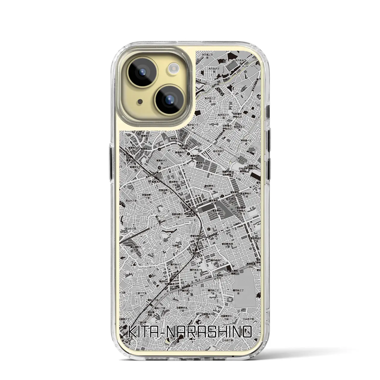 【北習志野（千葉県）】地図柄iPhoneケース（MagSafeタイプ）