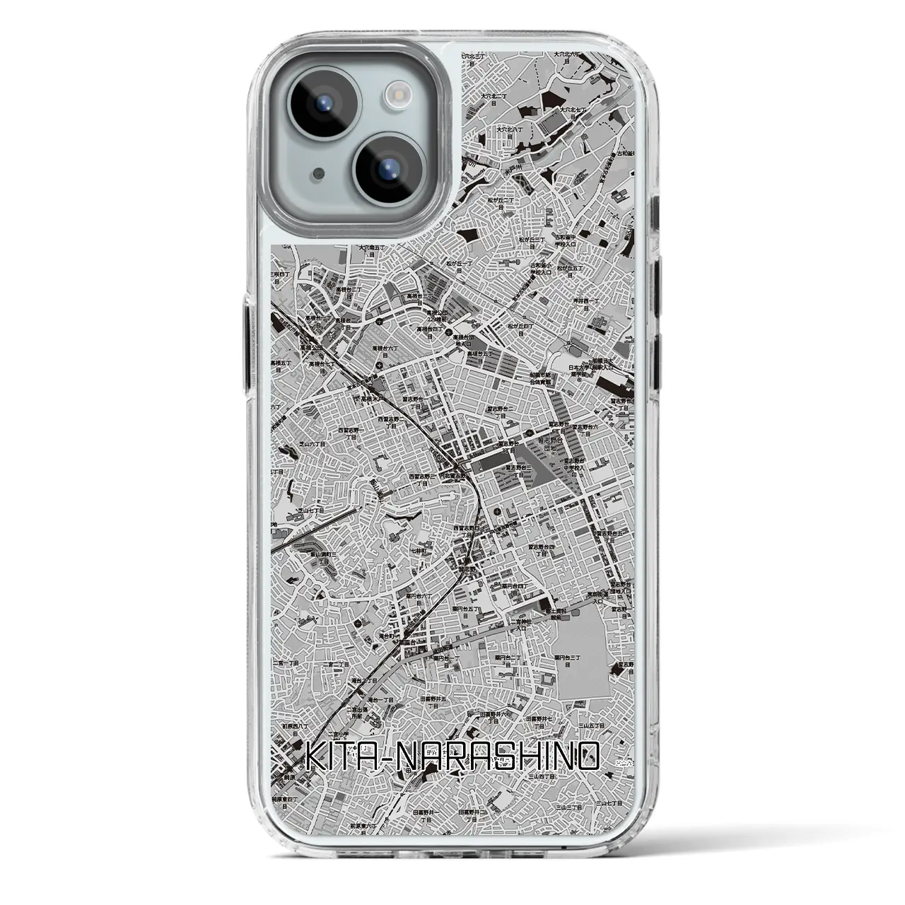 【北習志野（千葉県）】地図柄iPhoneケース（MagSafeタイプ）