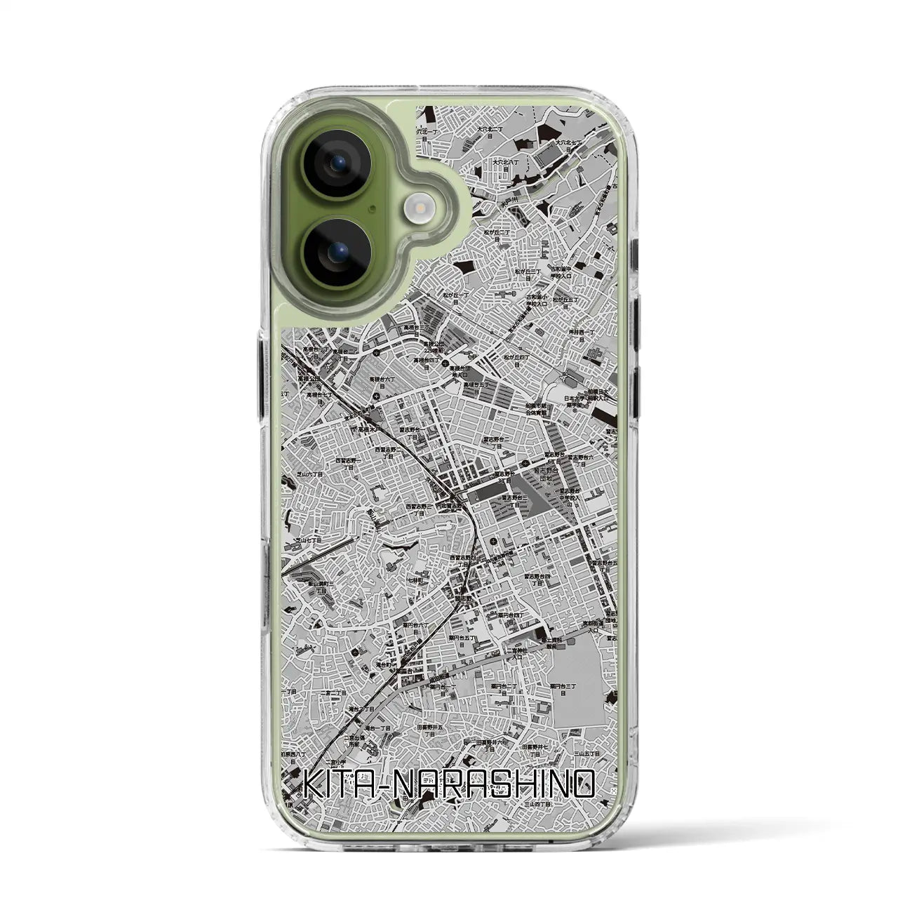 【北習志野（千葉県）】地図柄iPhoneケース（MagSafeタイプ）