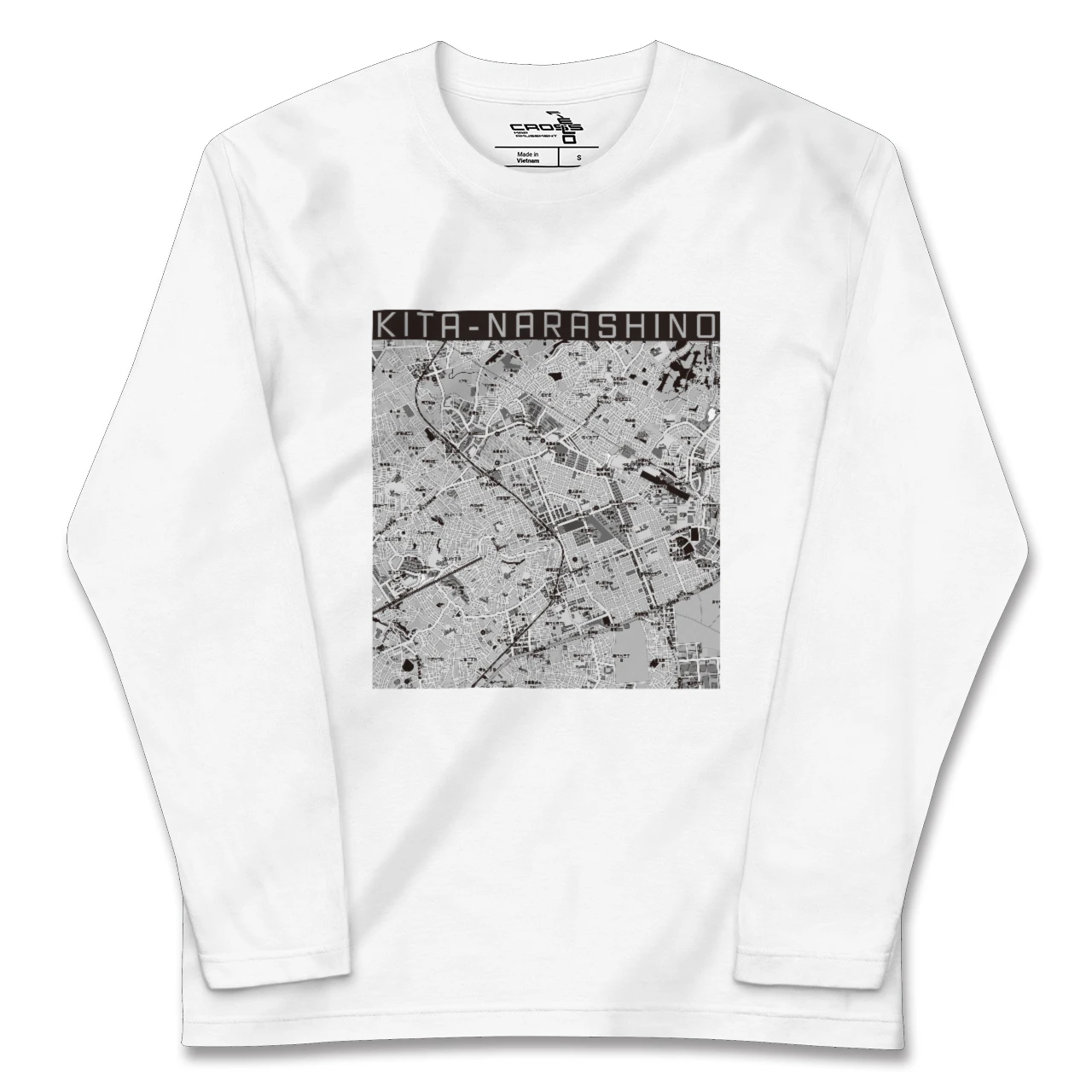 【北習志野（千葉県）】地図柄ロングスリーブTシャツ