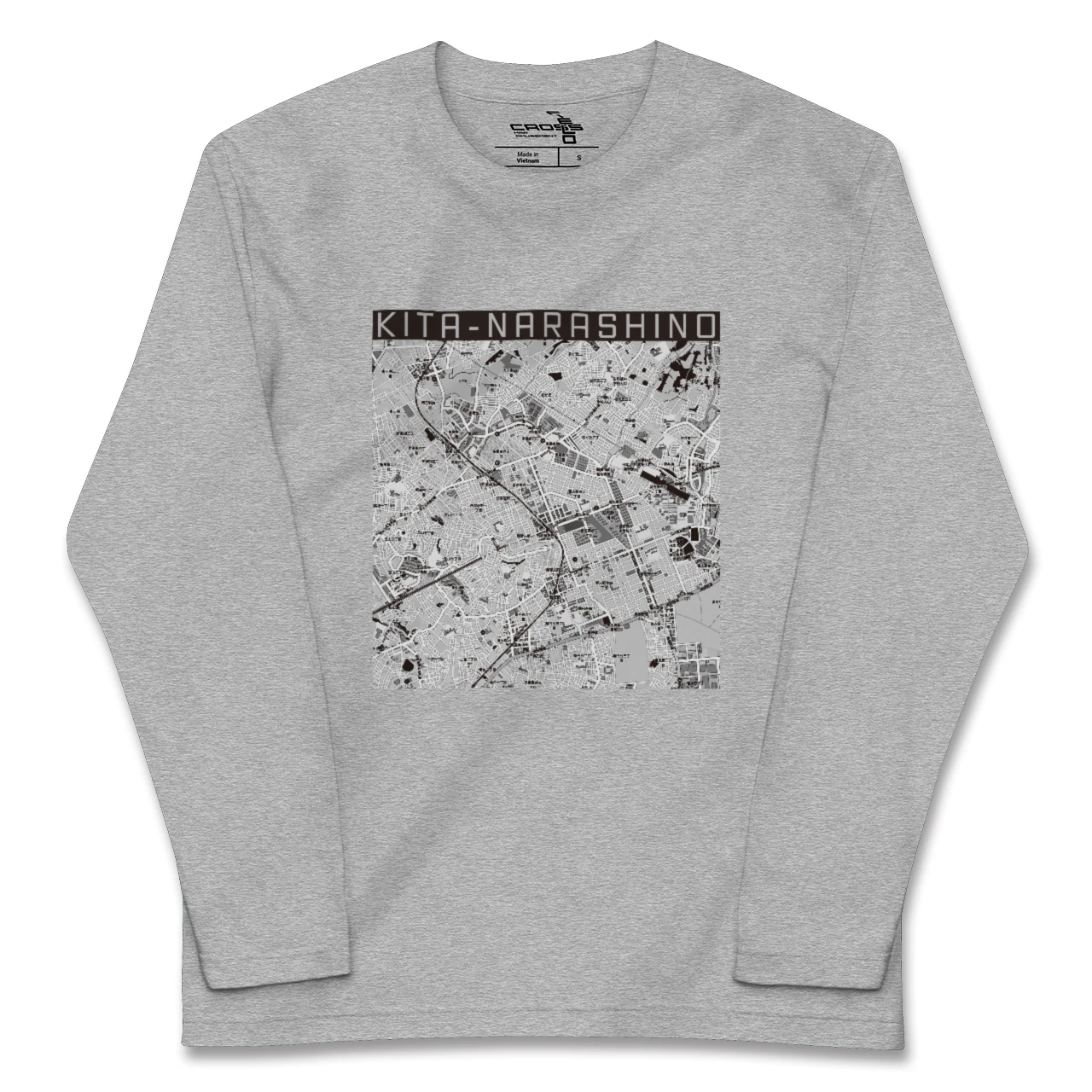 【北習志野（千葉県）】地図柄ロングスリーブTシャツ