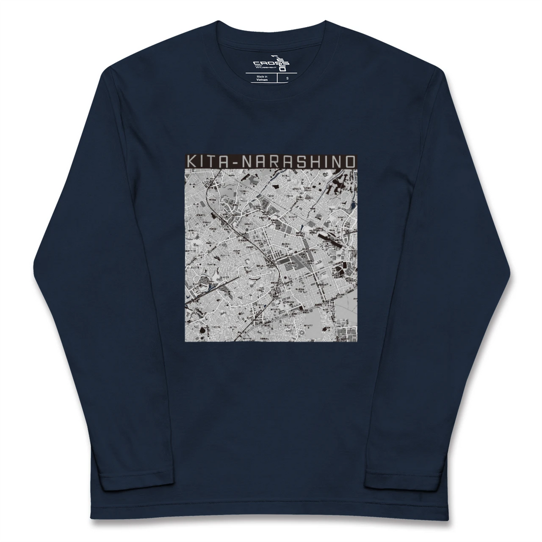 【北習志野(千葉県)】地図柄ロングスリーブTシャツ