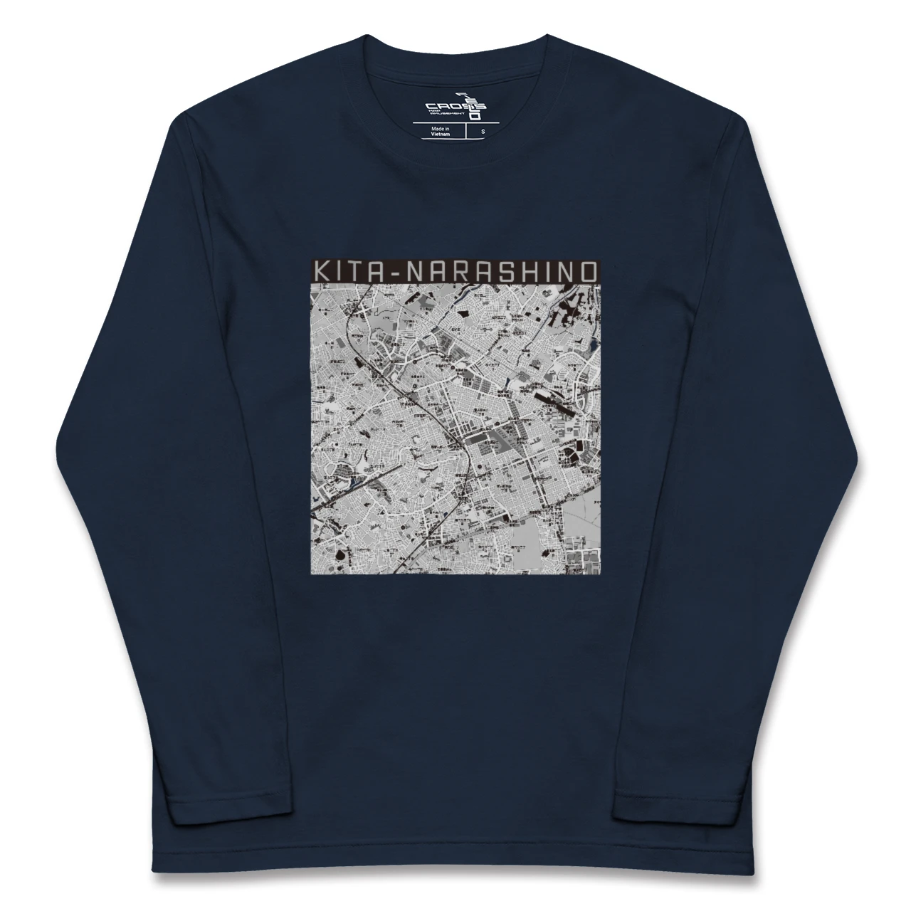 【北習志野（千葉県）】地図柄ロングスリーブTシャツ