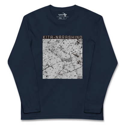 【北習志野（千葉県）】地図柄ロングスリーブTシャツ