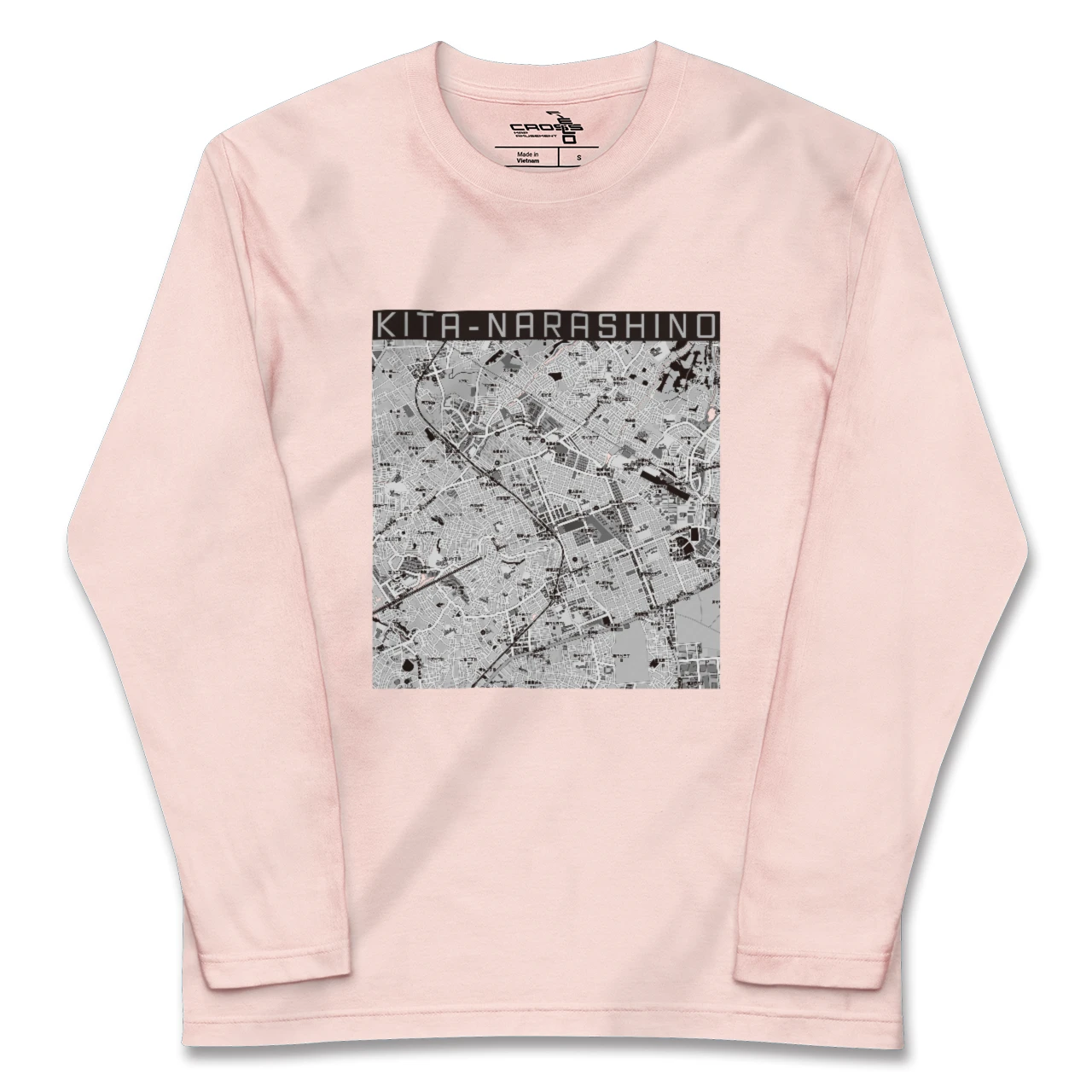 【北習志野（千葉県）】地図柄ロングスリーブTシャツ