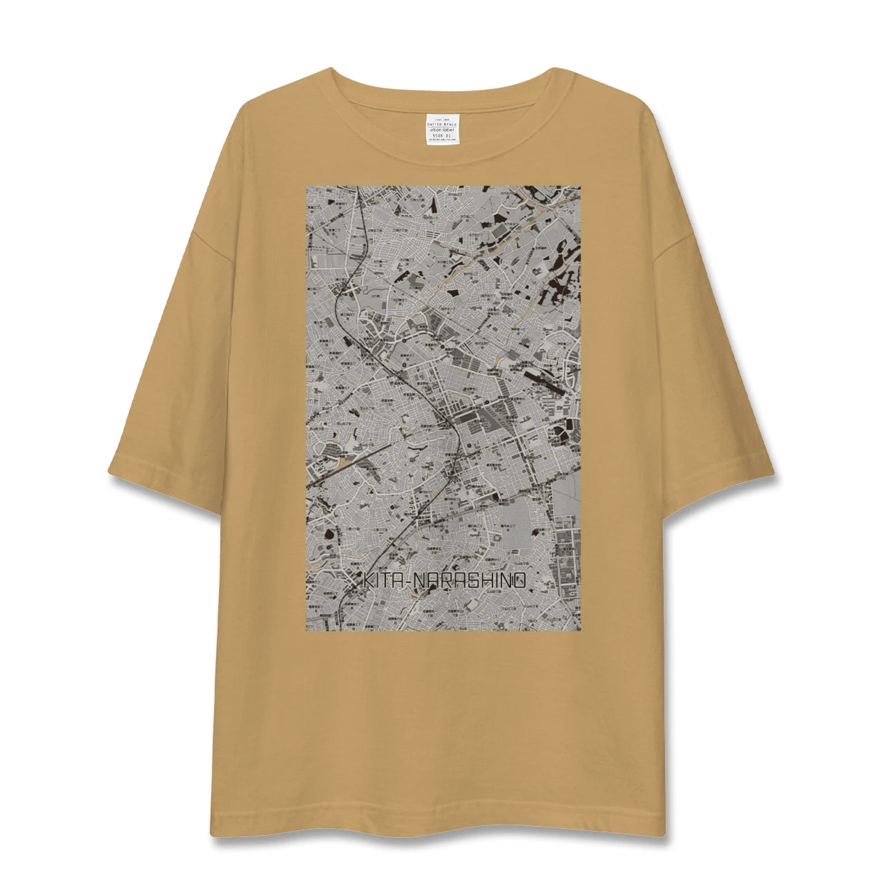 【北習志野（千葉県）】地図柄ビッグシルエットTシャツ