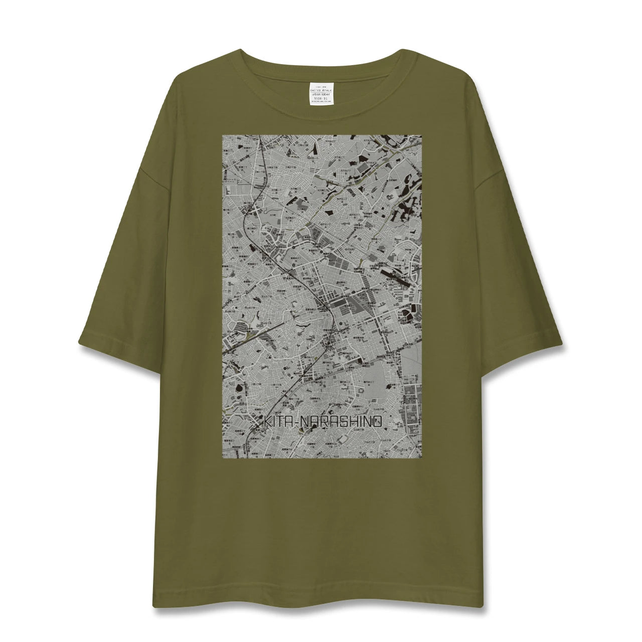 【北習志野（千葉県）】地図柄ビッグシルエットTシャツ