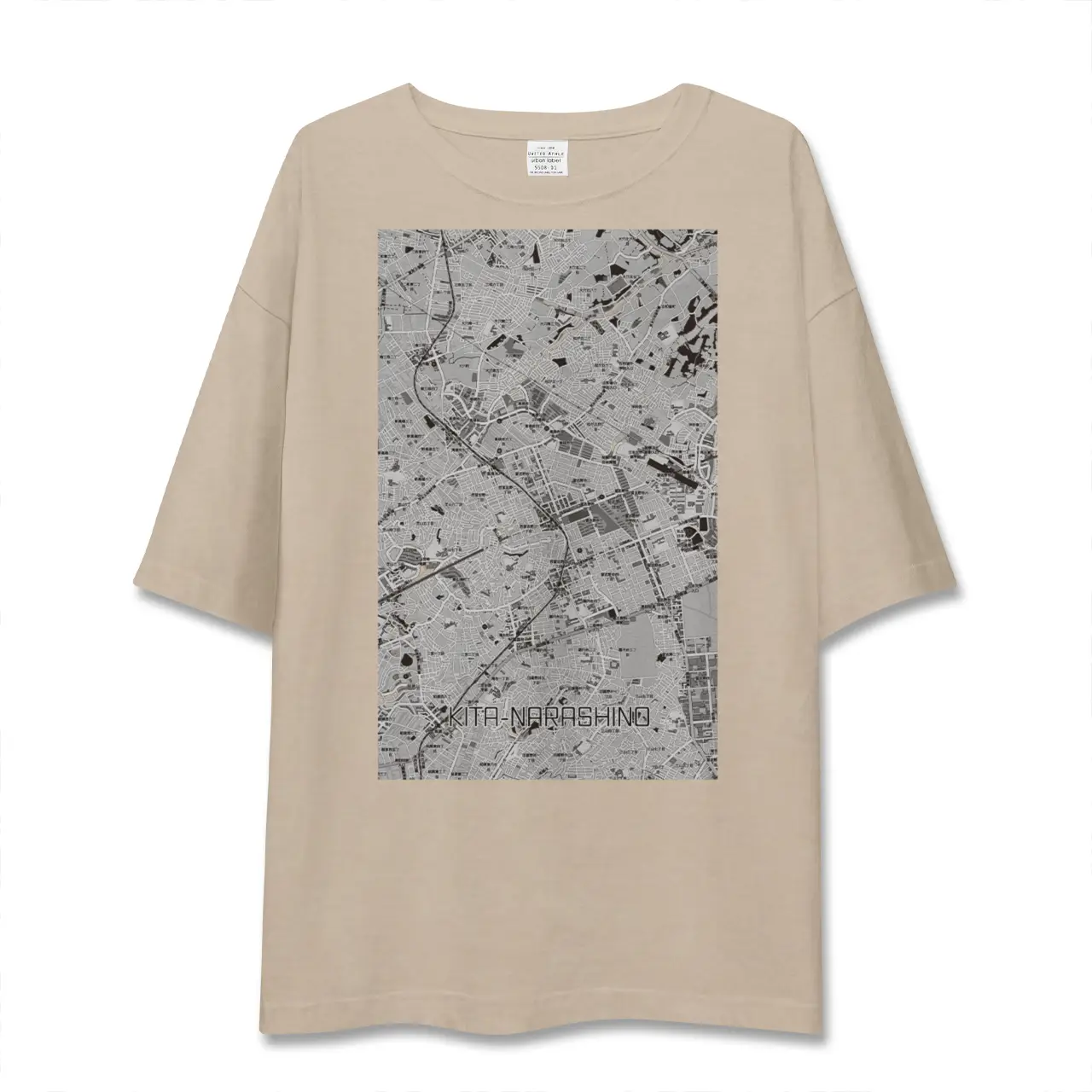 【北習志野（千葉県）】地図柄ビッグシルエットTシャツ