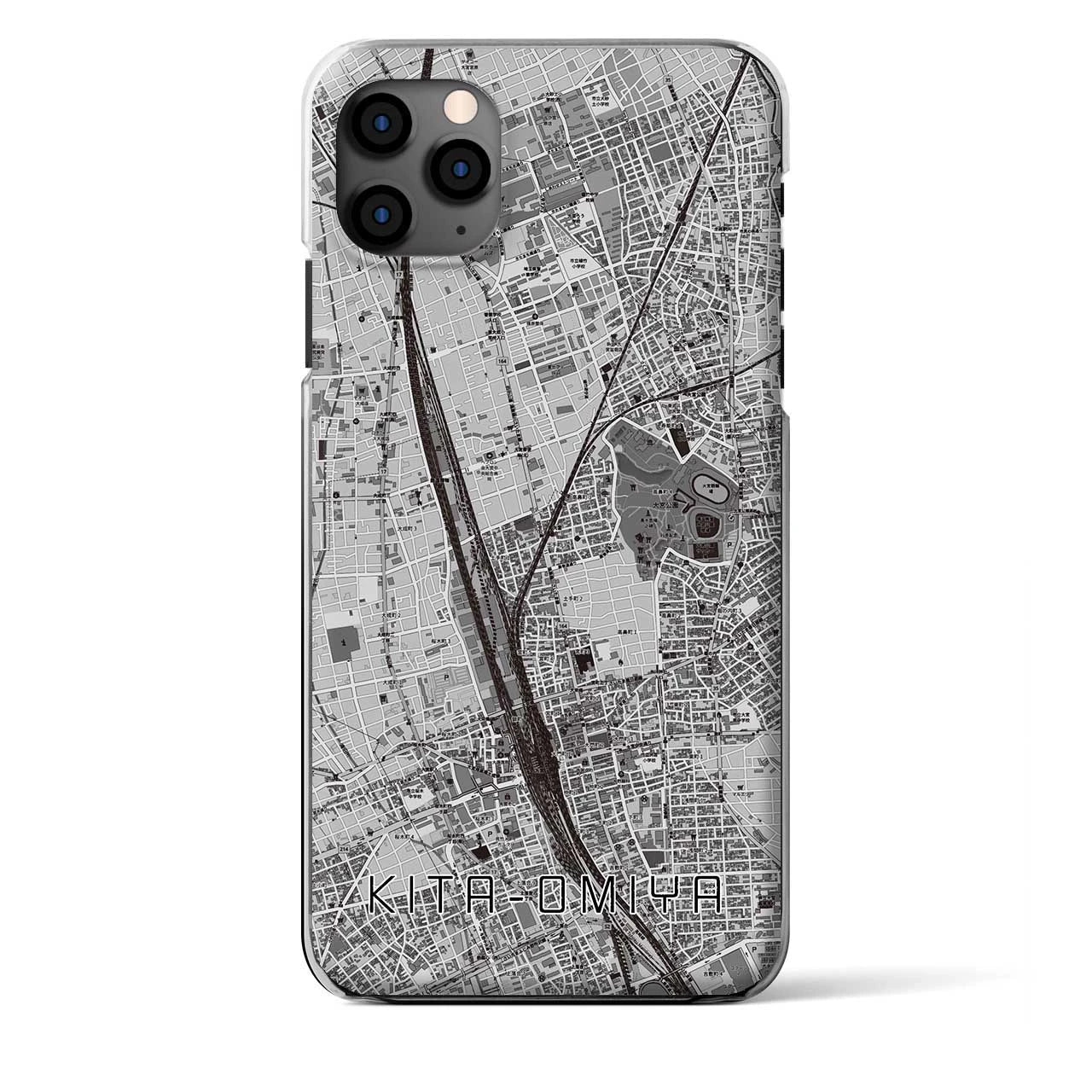 【北大宮（埼玉県）】地図柄iPhoneケース（クリアタイプ）