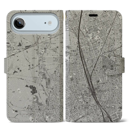 【北大宮（埼玉県）】地図柄iPhoneケース（手帳タイプ）