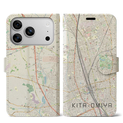 【北大宮（埼玉県）】地図柄iPhoneケース（手帳タイプ）