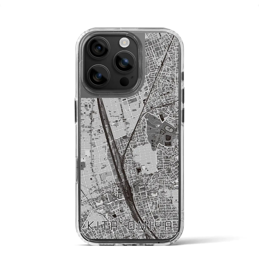 【北大宮（埼玉県）】地図柄iPhoneケース（MagSafeタイプ）