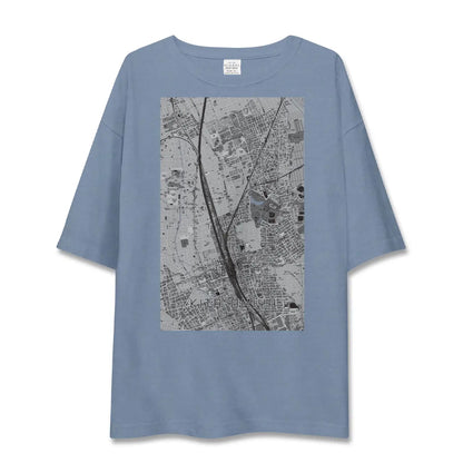 【北大宮（埼玉県）】地図柄ビッグシルエットTシャツ