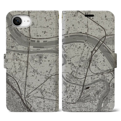 【北千住（東京都）】地図柄iPhoneケース（手帳タイプ）