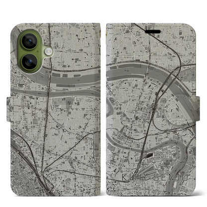 【北千住（東京都）】地図柄iPhoneケース（手帳タイプ）