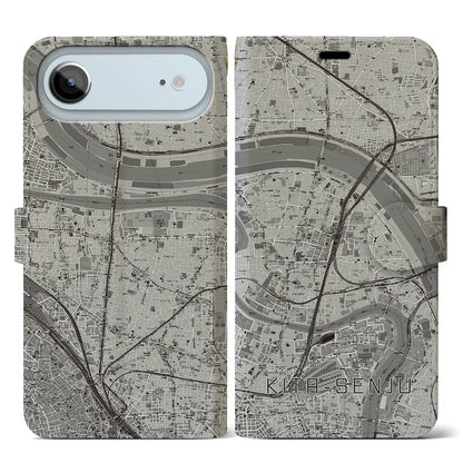 【北千住（東京都）】地図柄iPhoneケース（手帳タイプ）