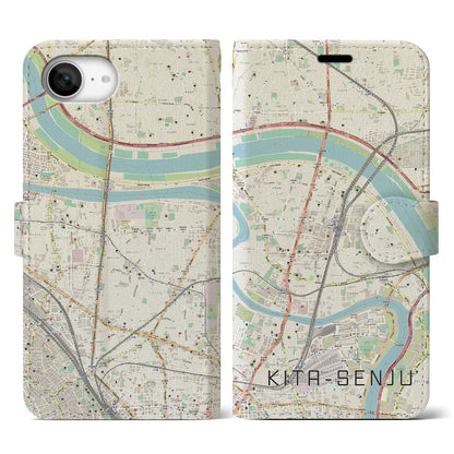 【北千住（東京都）】地図柄iPhoneケース（手帳タイプ）