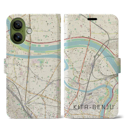 【北千住（東京都）】地図柄iPhoneケース（手帳タイプ）