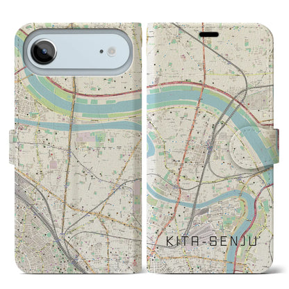 【北千住（東京都）】地図柄iPhoneケース（手帳タイプ）