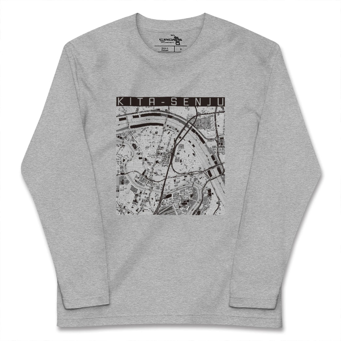 【北千住(東京都)】地図柄ロングスリーブTシャツ