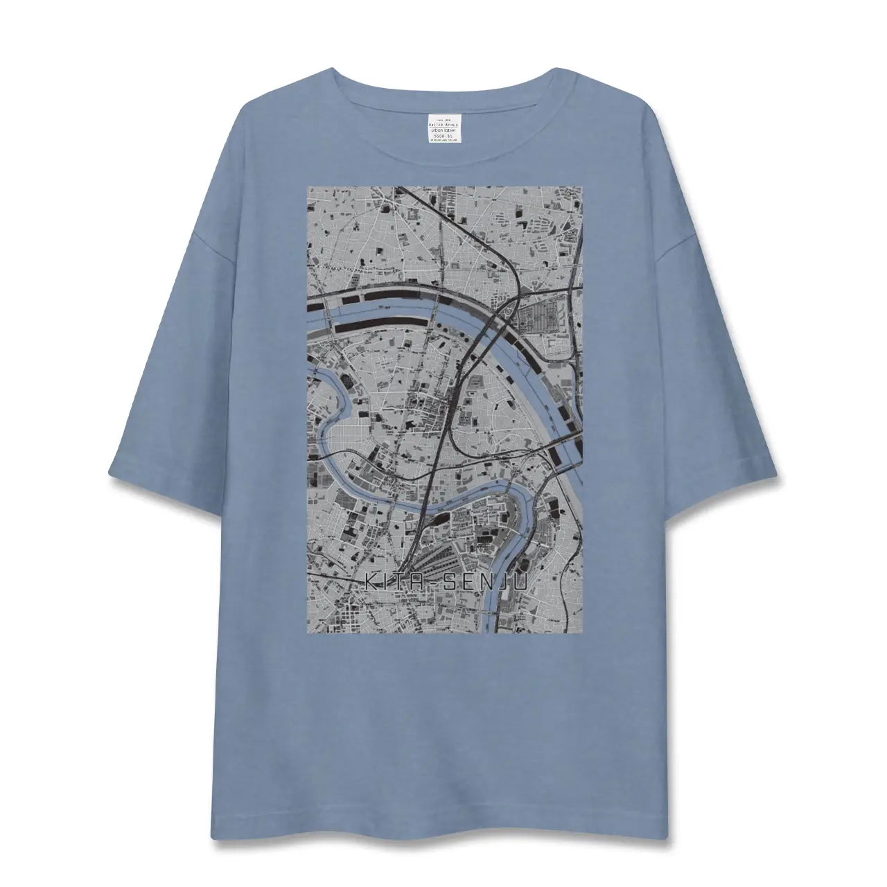 【北千住（東京都）】地図柄ビッグシルエットTシャツ