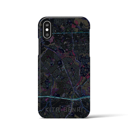 【北千里（大阪府）】地図柄iPhoneケース（バックカバータイプ）