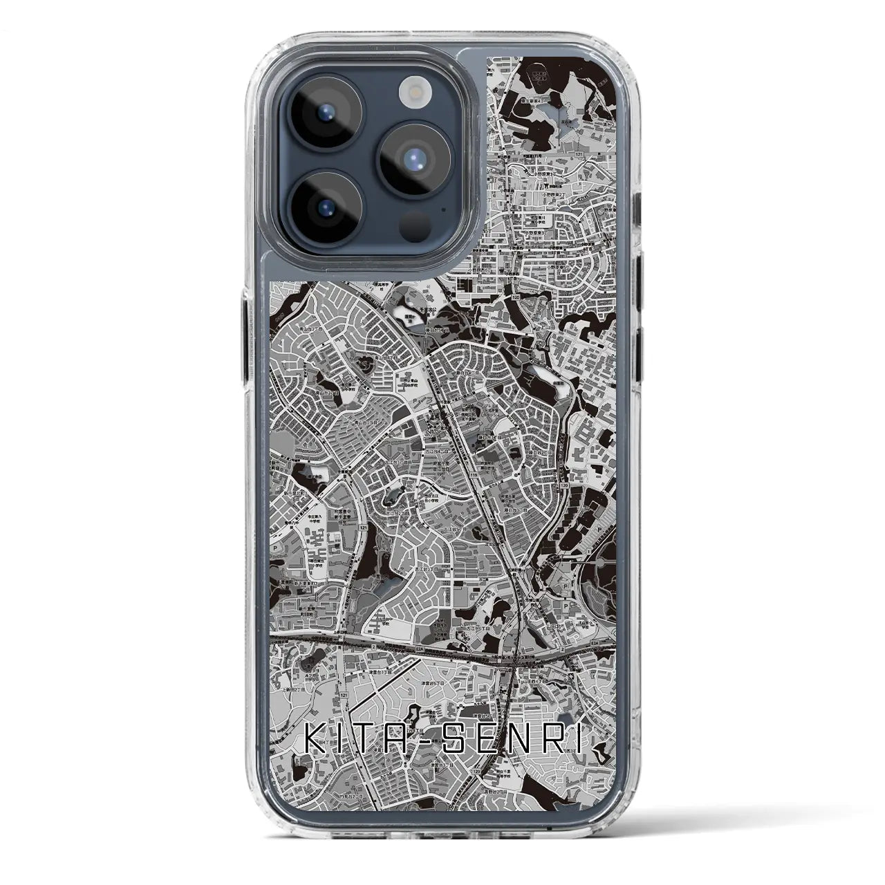 【北千里（大阪府）】地図柄iPhoneケース（MagSafeタイプ）