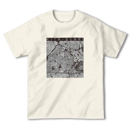 【北千里（大阪府）】地図柄ヘビーウェイトTシャツ