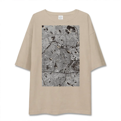 【北千里（大阪府）】地図柄ビッグシルエットTシャツ