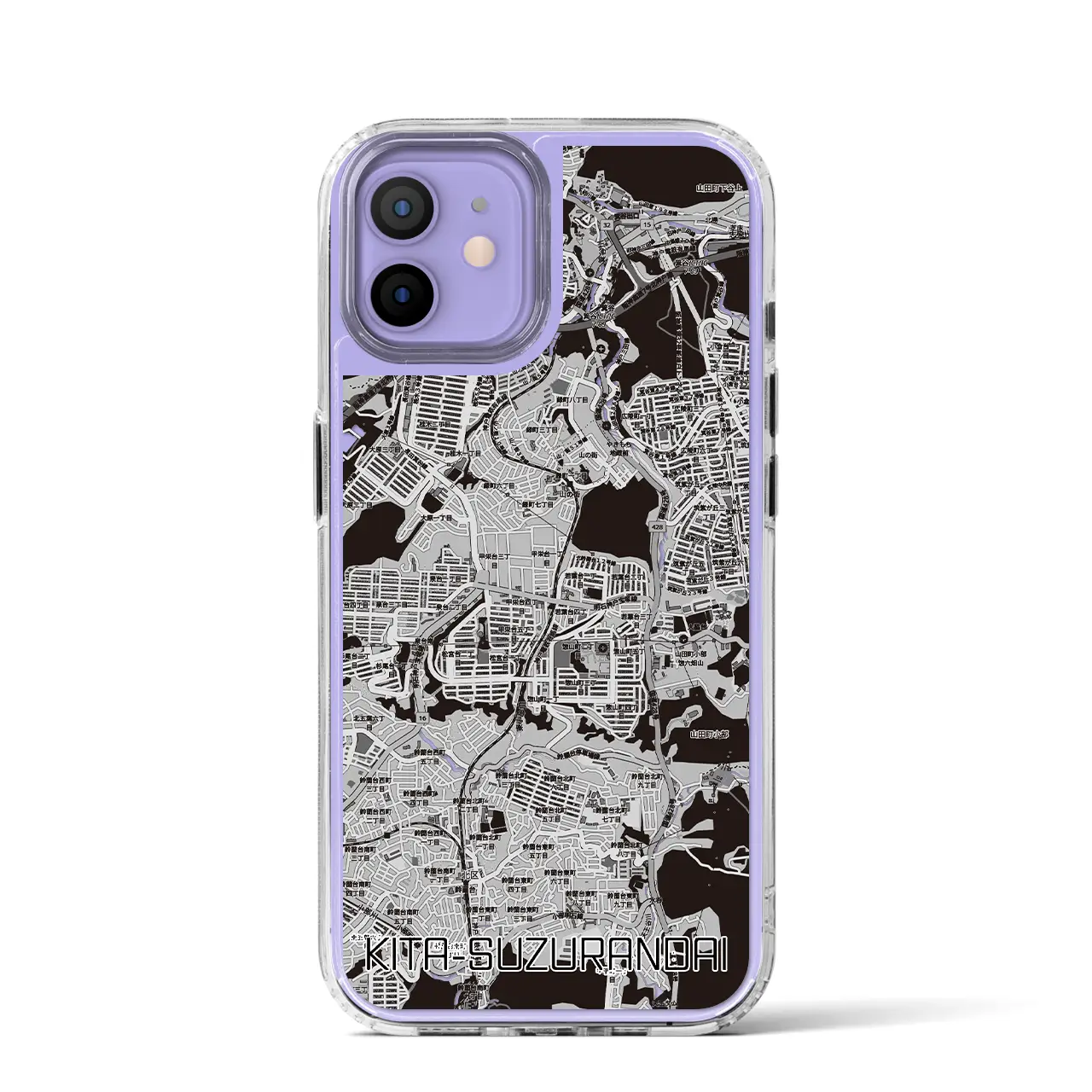 【北鈴蘭台（兵庫県）】地図柄iPhoneケース（MagSafeタイプ）