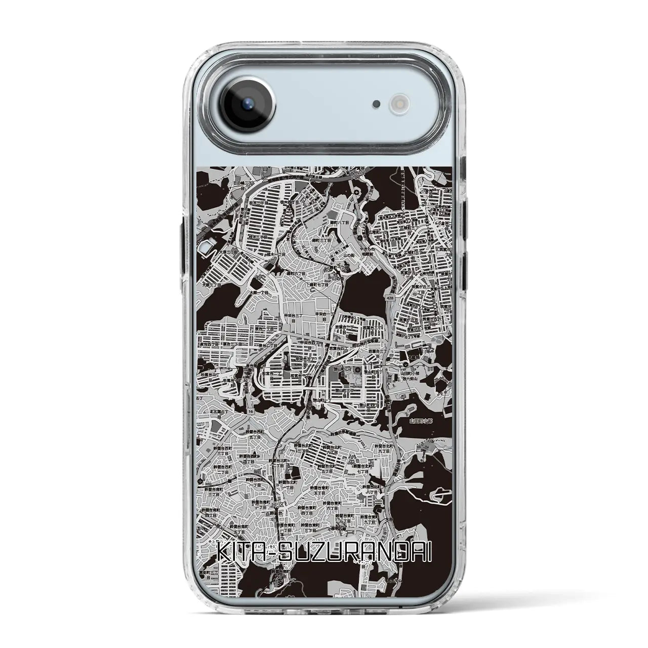 【北鈴蘭台（兵庫県）】地図柄iPhoneケース（MagSafeタイプ）