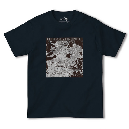 【北鈴蘭台（兵庫県）】地図柄ヘビーウェイトTシャツ